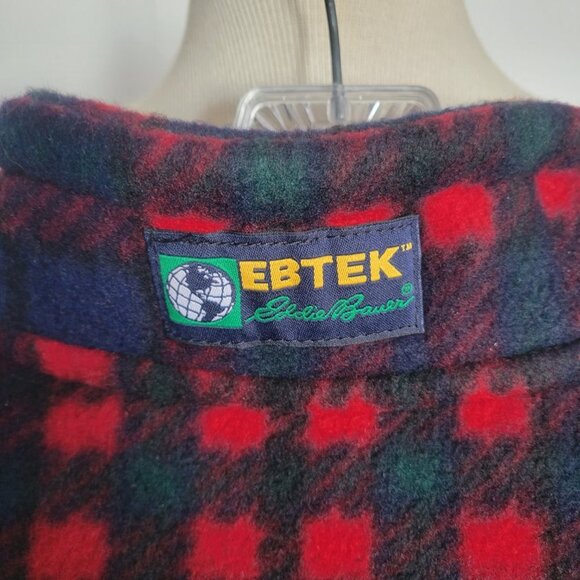 Eddie Bauer Men’s EBTEK 1/4 Zip-up Plaid Warm Fleece Pullover (Size: Large) - Picture 7 of 14